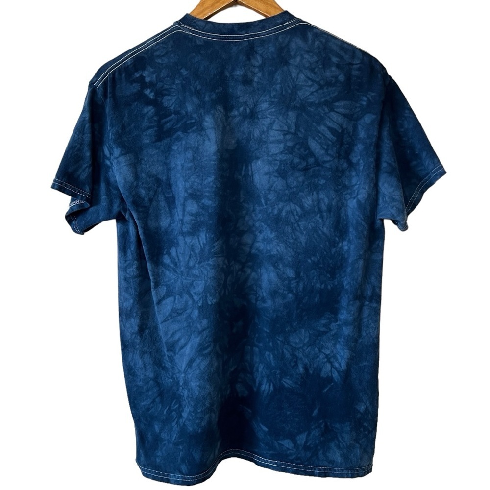 HOWLING WOLVES Collin Bogle American Flag Blue Tie Dye T-Shirt Mens Size Medium - Picture 5 of 5